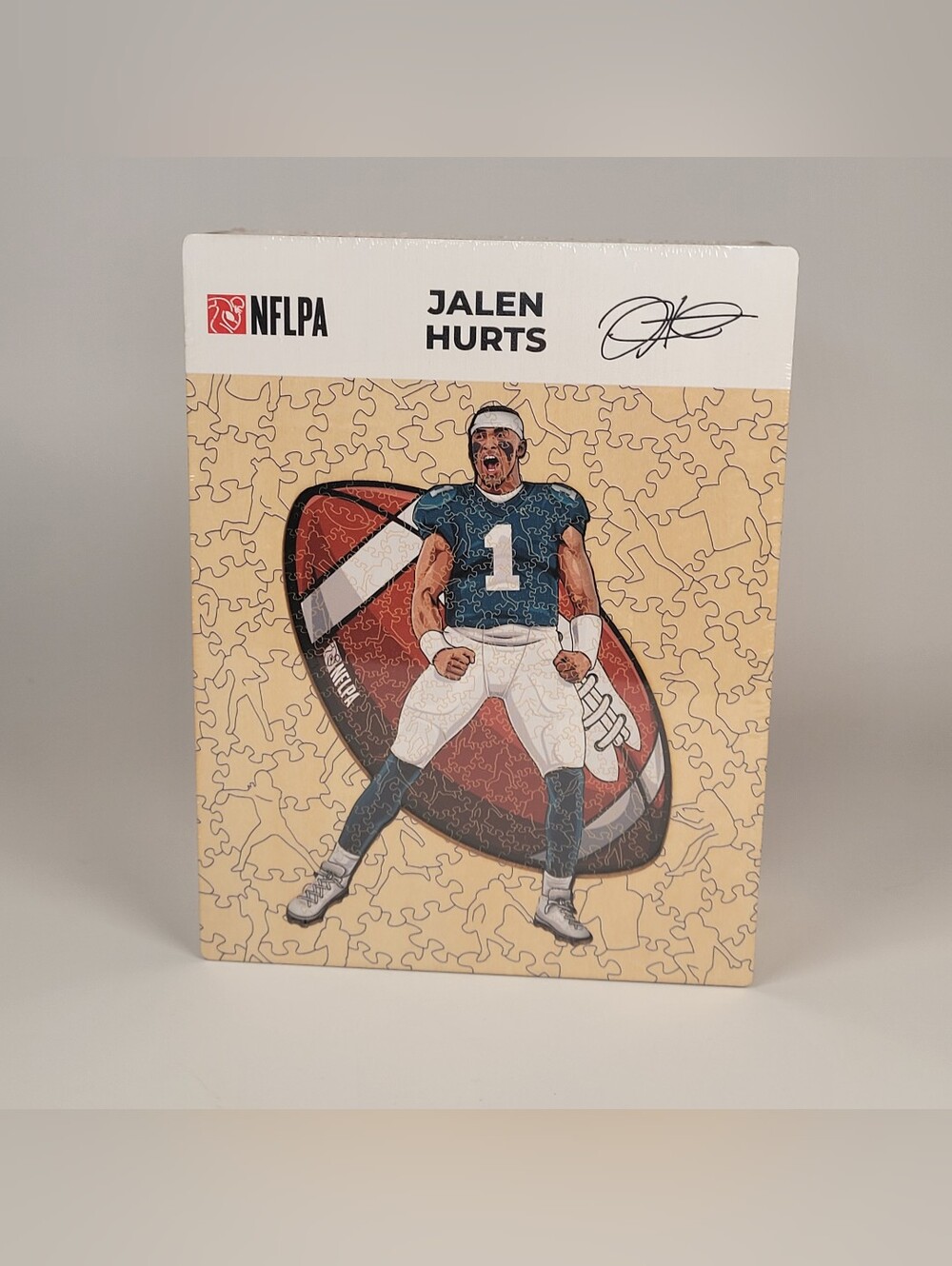Jalen Hurts Wooden Puzzle - Eagles - 270 Pieces 11.5"x16.5" by ICONIC NEW